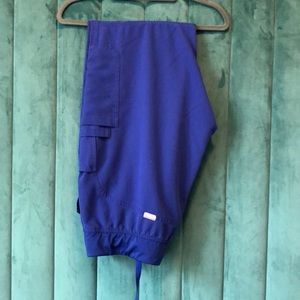 Royal Blue Figs Kade scrub pant L